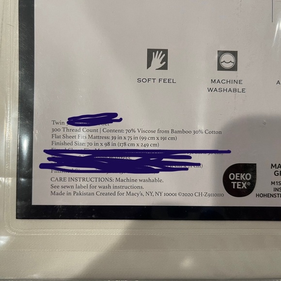 TWIN FLAT SHEET ONLY-Charter Club Cream 300 TC soft & breathable - Picture 2 of 4